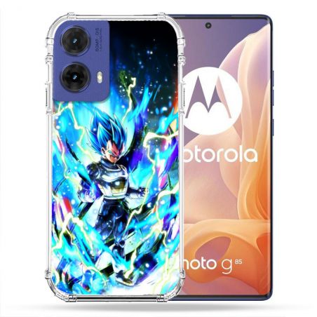 Coque Renforcée Pour Motorola G85 5G Manga Dragon Ball Vegeta Bleu