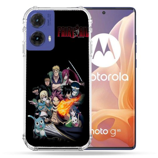 Coque Renforcée Pour Motorola G85 5G Manga Fairy Tail Logo Team