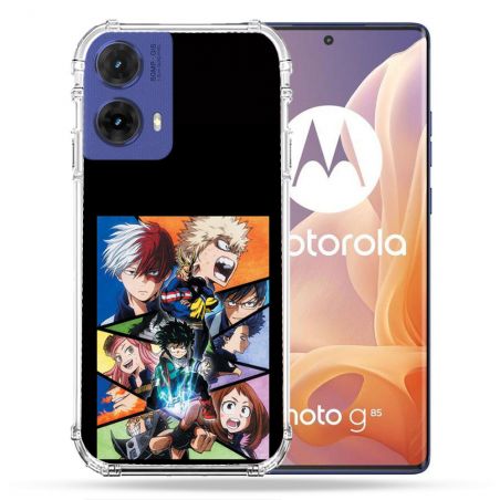 Coque Renforcée Pour Motorola G85 5G Manga My Hero Academia Noir
