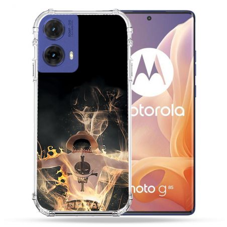 Coque Renforcée Pour Motorola G85 5G Manga One Piece Ace Noir
