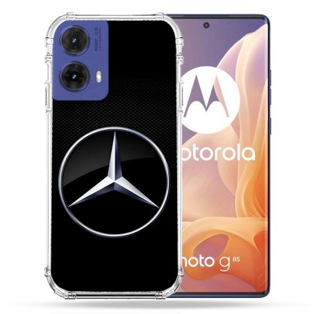 Coque Renforcée Pour Motorola G85 5G Mercedes Carbone