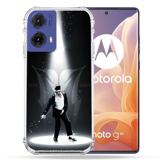 Coque Renforcée Pour Motorola G85 5G Michael Jackson Noir