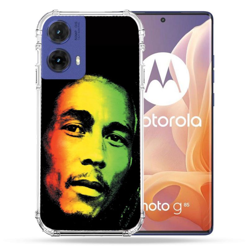 Coque Renforcée Pour Motorola G85 5G Musique Bob Marley 2
