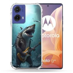 Coque Renforcée Pour Motorola G85 5G Musique Rock Requin