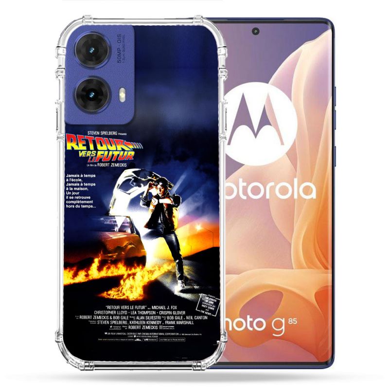Coque Renforcée Pour Motorola G85 5G Retour Vers Le Futur Affiche