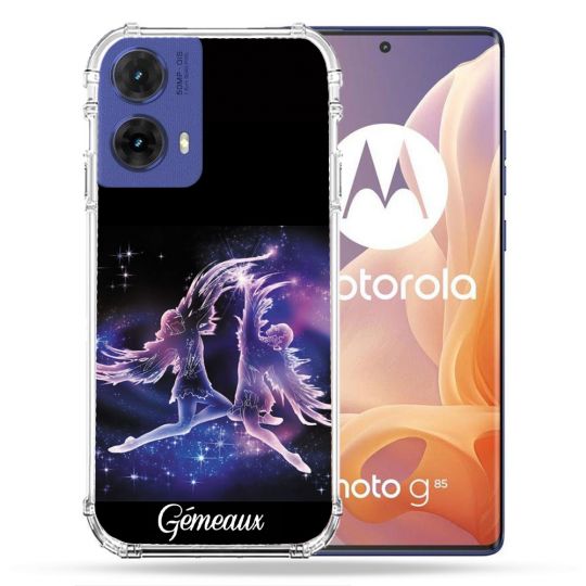 Coque Renforcée Pour Motorola G85 5G Signe Zodiaque 2 Gémeaux