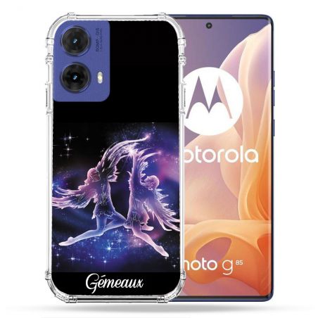 Coque Renforcée Pour Motorola G85 5G Signe Zodiaque 2 Gémeaux