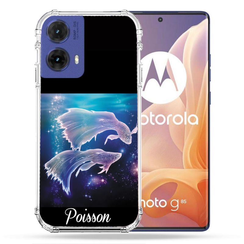 Coque Renforcée Pour Motorola G85 5G Signe Zodiaque 2 Poisson