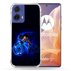 Coque Renforcée Pour Motorola G85 5G Sport Cyclisme Bleu