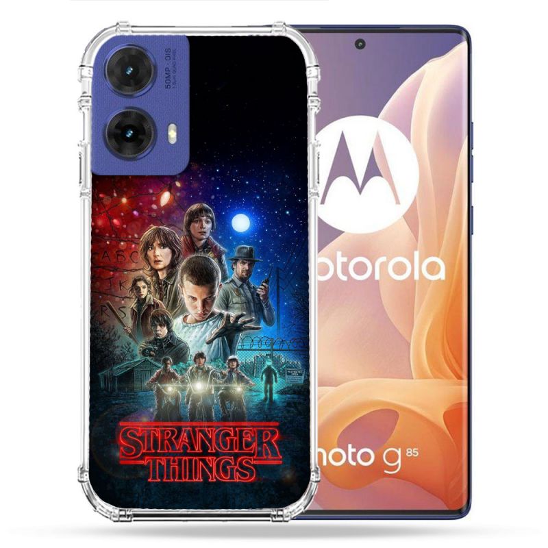 Coque Renforcée Pour Motorola G85 5G Stranger Things Affiche 1