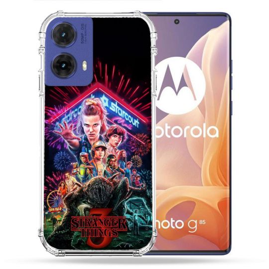Coque Renforcée Pour Motorola G85 5G Stranger Things Affiche 3