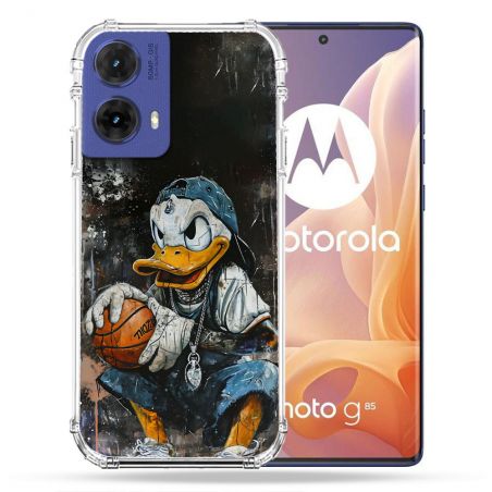 Coque Renforcée Pour Motorola G85 5G Street Art Donald Duck