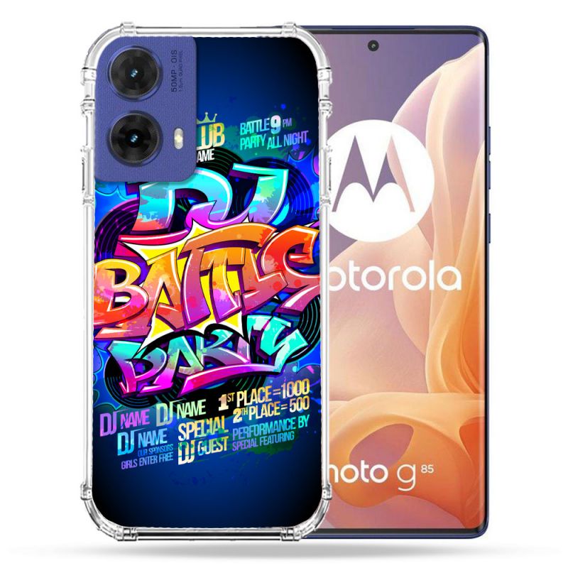 Coque Renforcée Pour Motorola G85 5G Street Art Rap