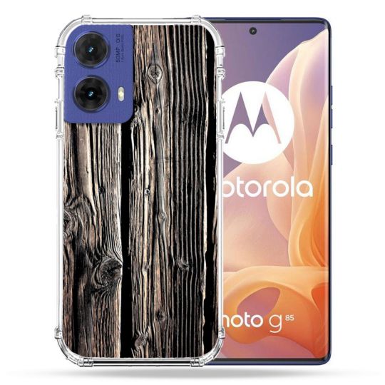 Coque Renforcée Pour Motorola G85 5G Texture Bois