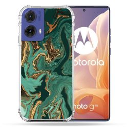 Coque Renforcée Pour Motorola G85 5G Texture Marbre Vert