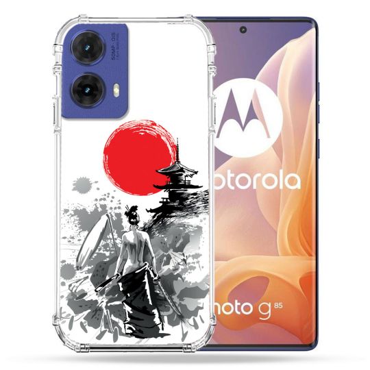 Coque Renforcée Pour Motorola G85 5G Voyage Japon Femme