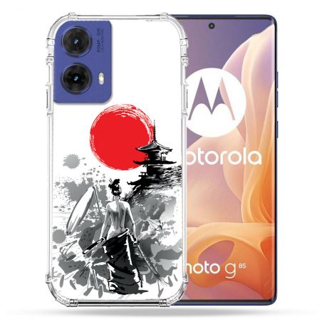 Coque Renforcée Pour Motorola G85 5G Voyage Japon Femme