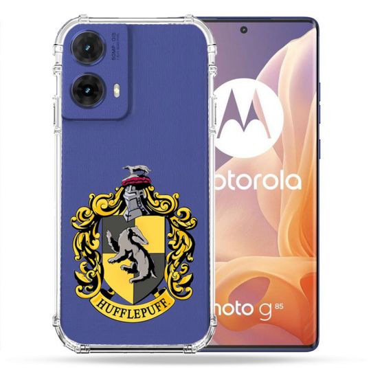 Coque Renforcée Transparente Pour Motorola G85 5G Harry Potter Hufflepuff