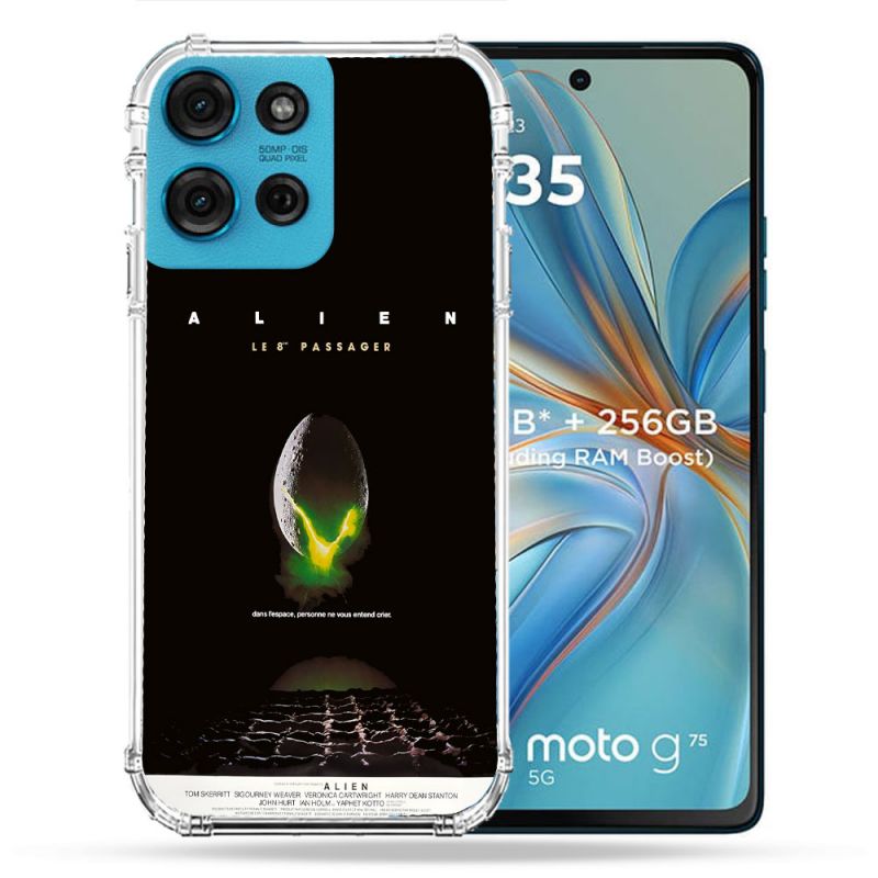 Coque Renforcée Pour Motorola G75 5G Alien Affiche