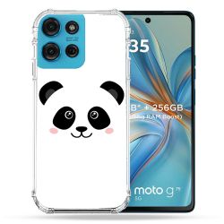 Coque Renforcée Pour Motorola G75 5G Animal Panda Blanc