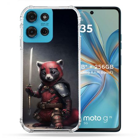 Coque Renforcée Pour Motorola G75 5G Animal Raton Samouraï