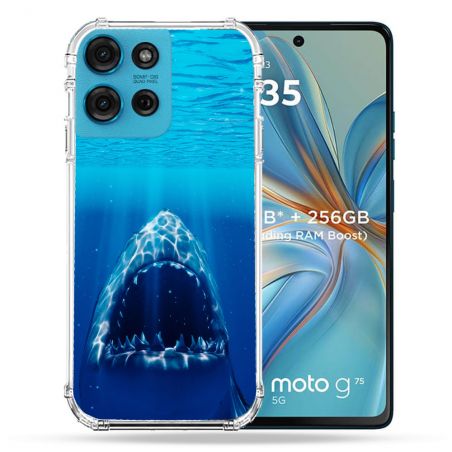Coque Renforcée Pour Motorola G75 5G Animal Requin Dent