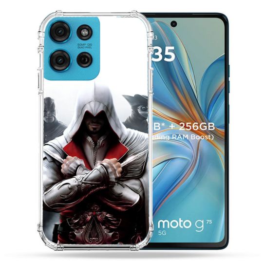 Coque Renforcée Pour Motorola G75 5G Assassin Creed Mask