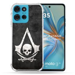 Coque Renforcée Pour Motorola G75 5G Assassin Creed Tete Mort