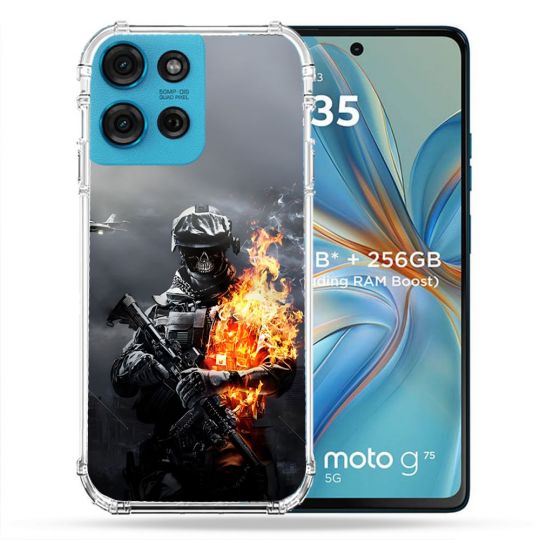 Coque Renforcée Pour Motorola G75 5G Call Of Duty Squelette