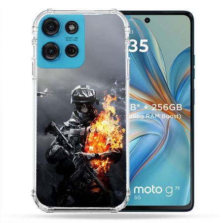 Coque Renforcée Pour Motorola G75 5G Call Of Duty Squelette