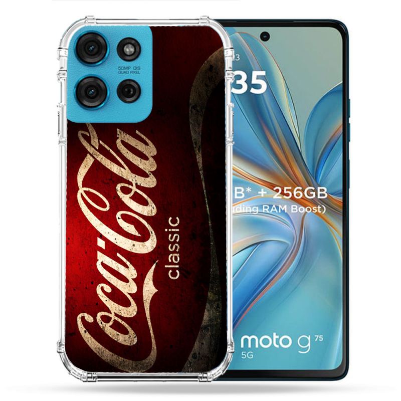 Coque Renforcée Pour Motorola G75 5G Coca Cola Classique