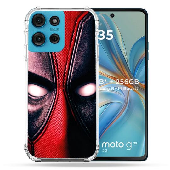 Coque Renforcée Pour Motorola G75 5G Deadpool Yeux