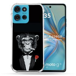 Coque Renforcée Pour Motorola G75 5G Decale Singe Mafia