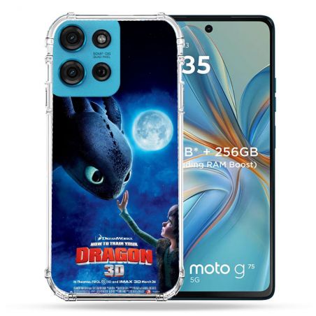 Coque Renforcée Pour Motorola G75 5G Dragons Affiche