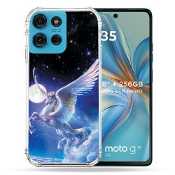Coque Renforcée Pour Motorola G75 5G Fantastique Licorne Céleste