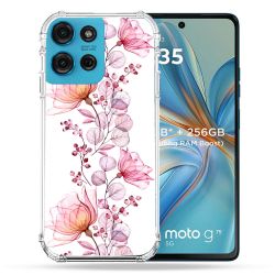 Coque Renforcée Pour Motorola G75 5G Fleur Eclosion
