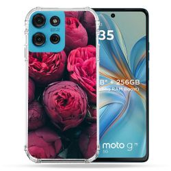 Coque Renforcée Pour Motorola G75 5G Fleur Pivoine
