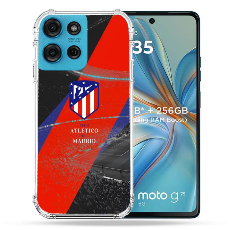 Coque Renforcée Pour Motorola G75 5G Foot Athletico Madrid