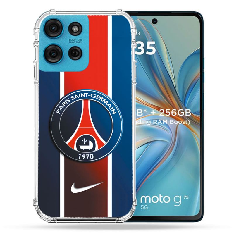 Coque Renforcée Pour Motorola G75 5G Foot PSG 1970