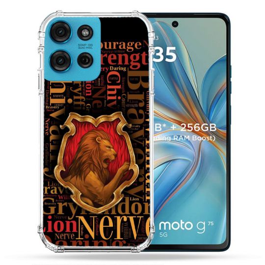 Coque Renforcée Pour Motorola G75 5G Harry Potter Griffondor