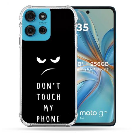 Coque Renforcée Pour Motorola G75 5G Humour Don't Touch