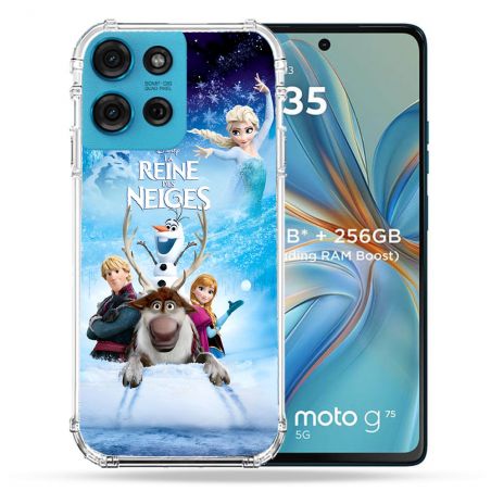 Coque Renforcée Pour Motorola G75 5G La Reine Des Neiges
