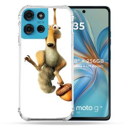 Coque Renforcée Pour Motorola G75 5G L'âge de Glace Scratch Suspendu
