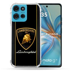 Coque Renforcée Pour Motorola G75 5G Lamborghini Carbone