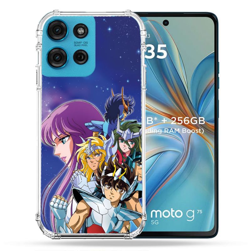 Coque Renforcée Pour Motorola G75 5G Les Chevaliers Du Zodiaque