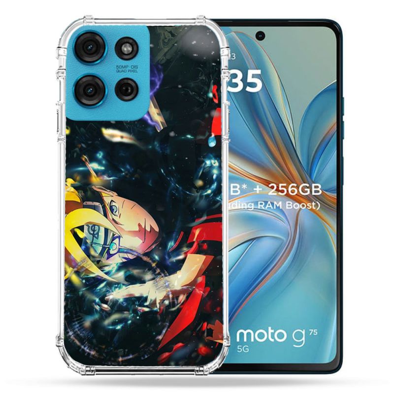 Coque Renforcée Pour Motorola G75 5G Manga Boruto Eclair