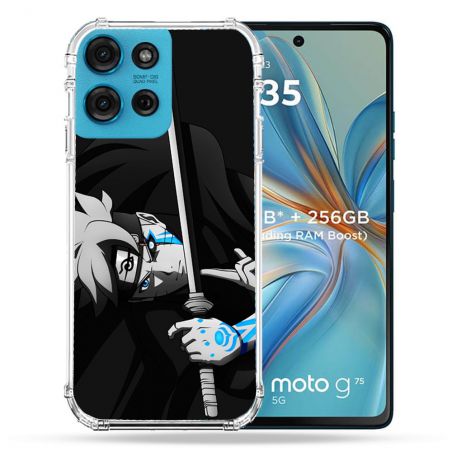 Coque Renforcée Pour Motorola G75 5G Manga Boruto Epée