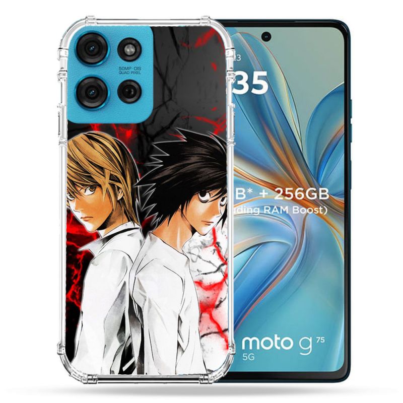 Coque Renforcée Pour Motorola G75 5G Manga Death Note Duo