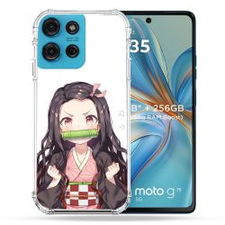Coque Renforcée Pour Motorola G75 5G Manga Demon Slayer Nezuko