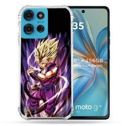 Coque Renforcée Pour Motorola G75 5G Manga Dragon Ball Sangohan Violet
